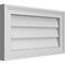 Ekena Millwork Vertical Surface Mount PVC Gable Vnt: Non-Functional, w/2"W x 1-1/2"H, Brickmould Frame, 22"W x 12"H GVPVE22X1202SN - alternate 2